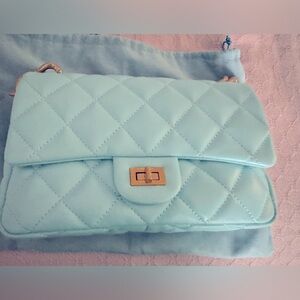 Tiffany & Fred Baby Blue Chain shoulder bag